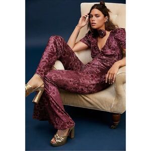 Free People Rosaline Jumpsuit - Red, Large NWT